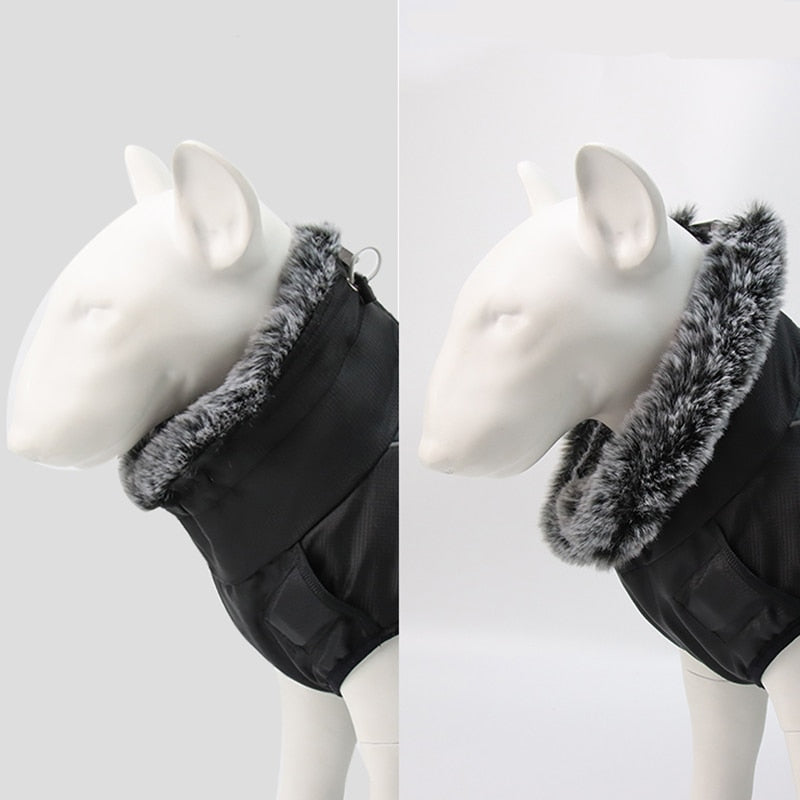 Large Dogs Winter Warm Jacket Waterproof Reflective