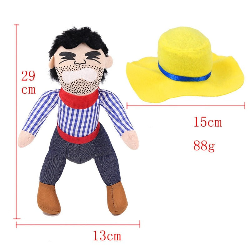 Pet Dog Clothes Christmas Cowboy Horse Riding Funny Santa Claus Costume