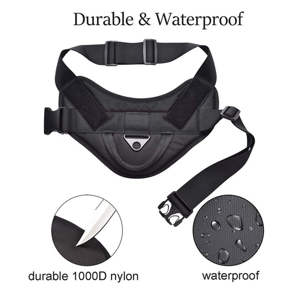 Dog Harness Leash Set Tactical Chest Vest Adjustable