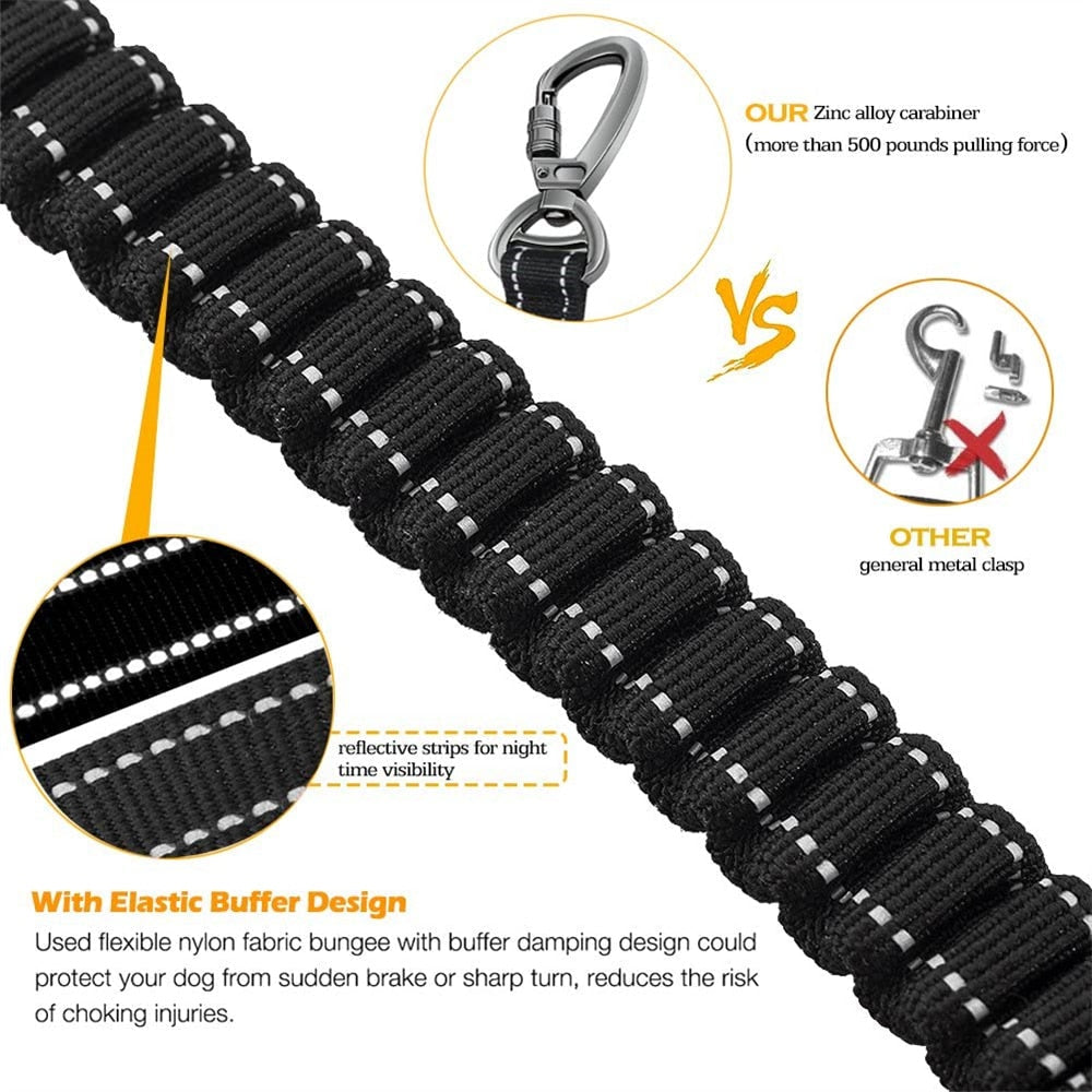 Dog Leash Rope Nylon Reflective Explosion-Proof Durable Leash For Large Dog
