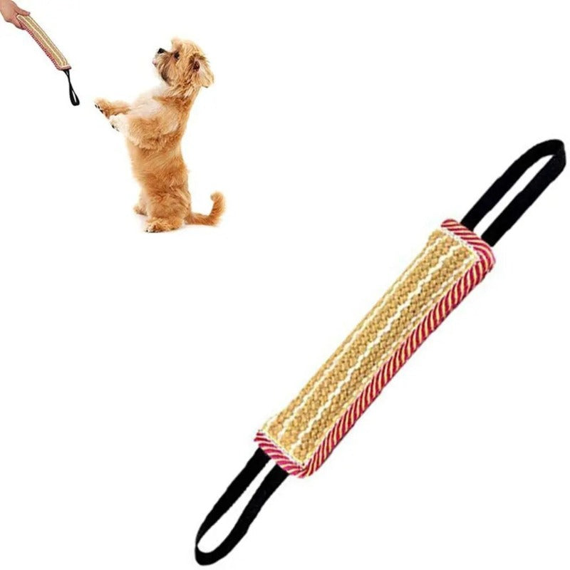 Professional Dog Bite Training Set Dog Tug Toy Jute Bite Pillow with 2 Handles