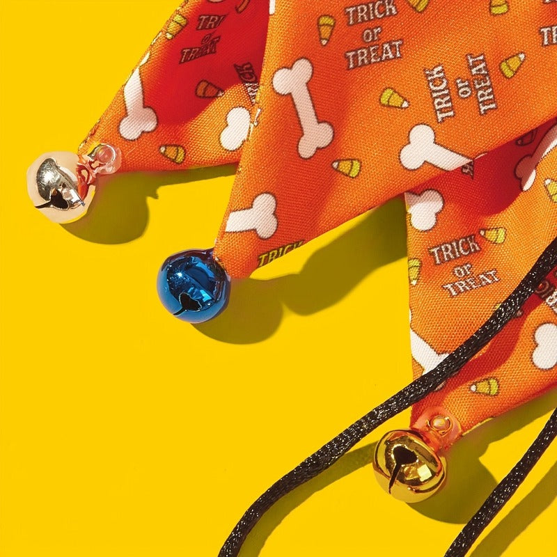 Halloween Dogs Bandanas Dogs Collar with Bells