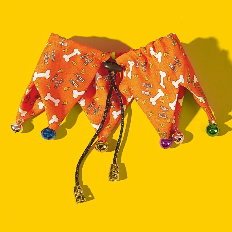 Halloween Dogs Bandanas Dogs Collar with Bells