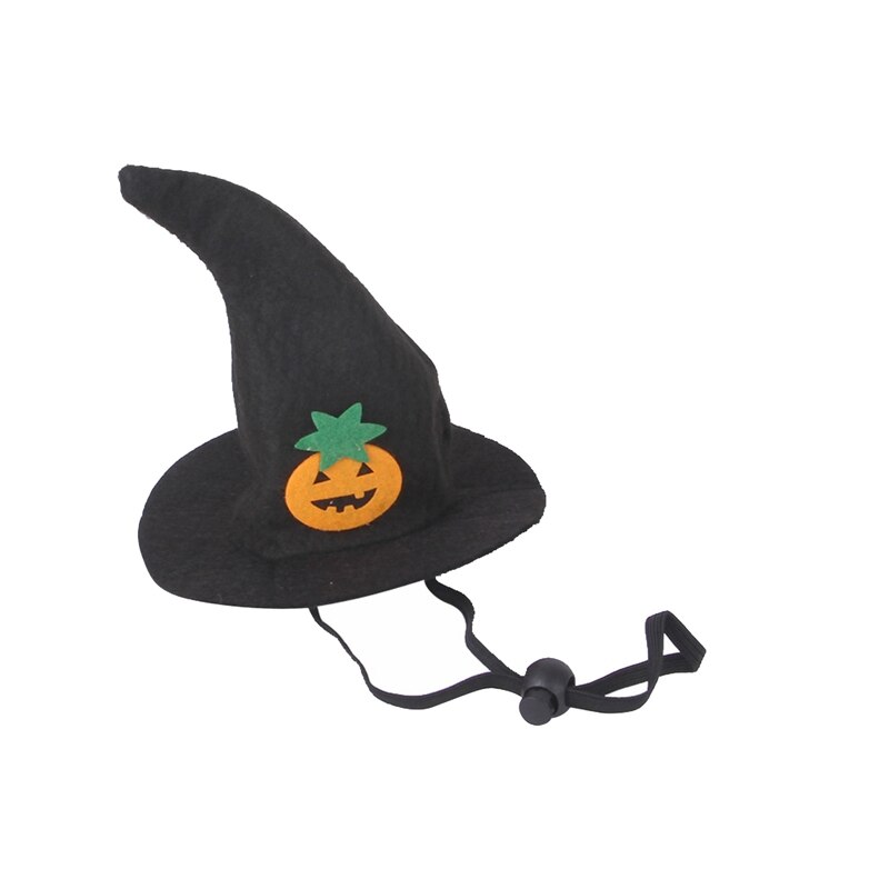 Pet Dog Hats Adjustable Pet Dog Cosplay Witch Hat