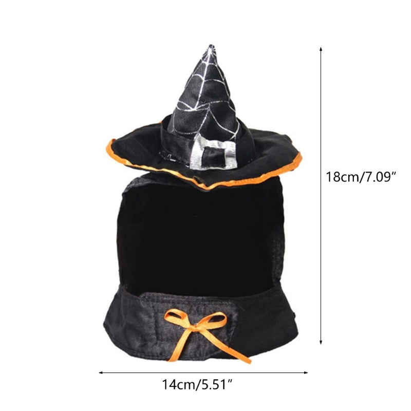 Pet Halloween Dress up Hat Cosplay Witch Hat