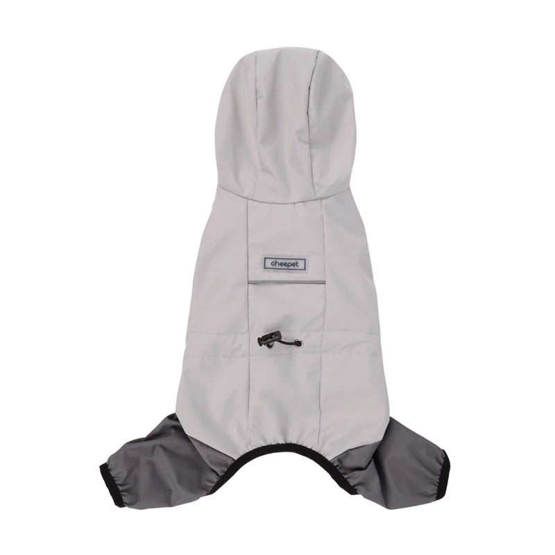 Dog Hooded Raincoat Waterproof and Reflective Dog Rain Coat