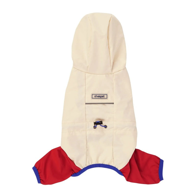 Dog Hooded Raincoat Waterproof and Reflective Dog Rain Coat