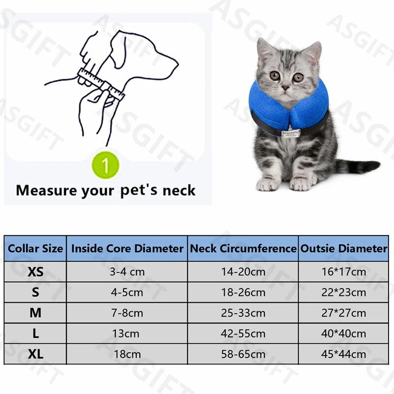 Inflatable Pet Collar Anti-bite Neck Elizabethan Collar
