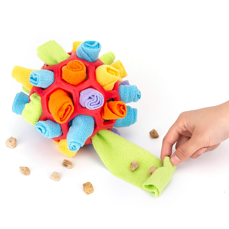 Portable Pet Dog Snuffle Ball Toys For Dog Natural Foraging Skills Training