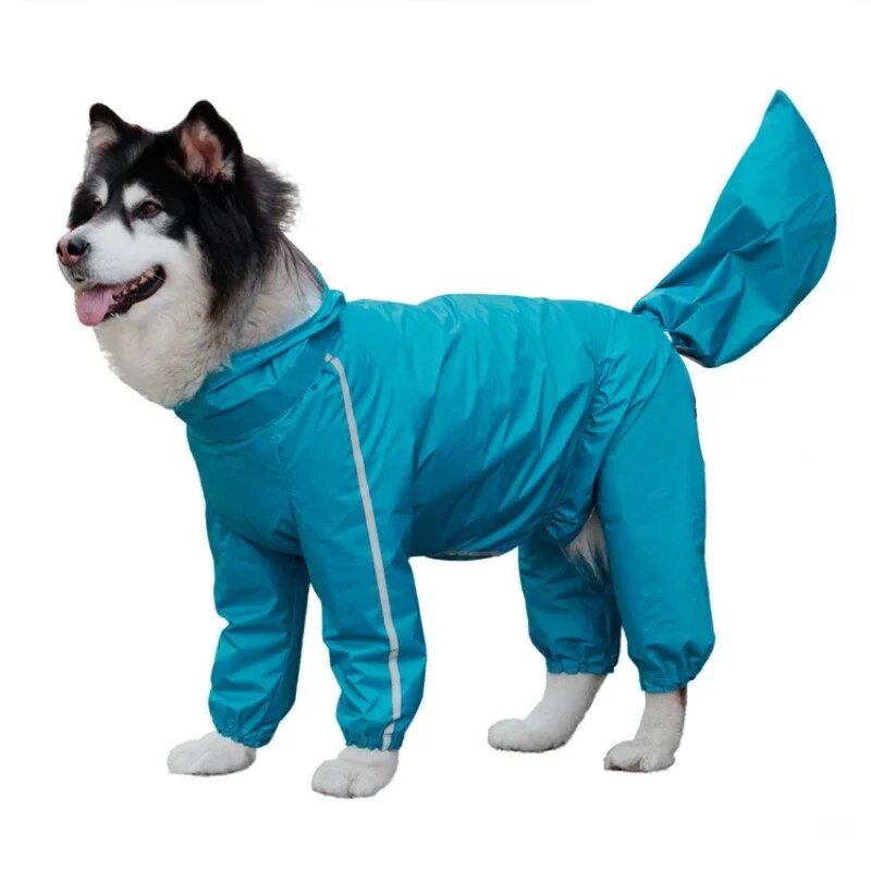 Large Dog Raincoat Waterproof Coat Jacket Pet Dog Jumpsuit