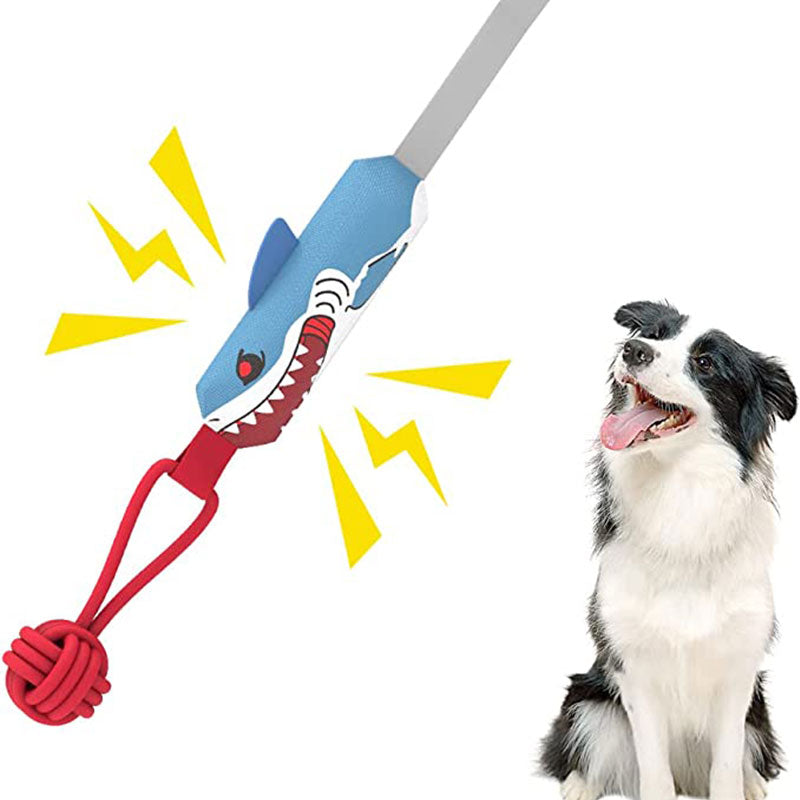 Large Dog Tug of War Interactive Squeak Toys With Strong Handles Ball