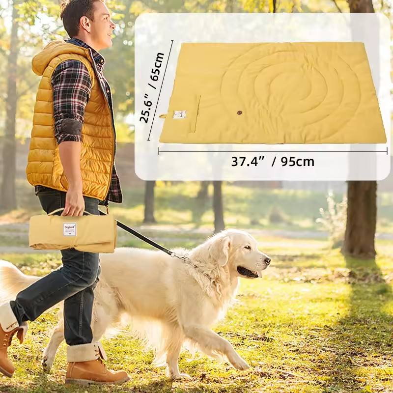 Outdoor Dog Bed Blanket Water Resistant Camping Travel Pet Mat