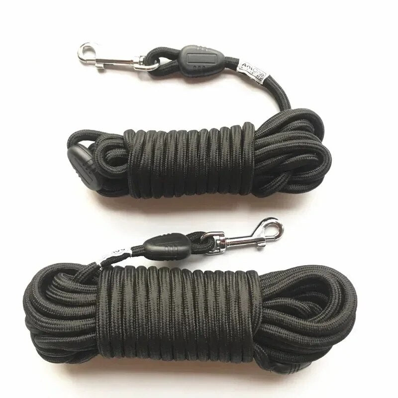 5M/10M/15M Long Rope Training Dog Leash Heavy Duty Nylon Recall Pet Tracking Line