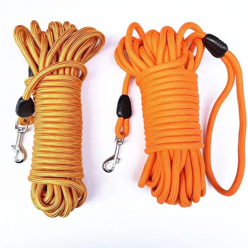 5M/10M/15M Long Rope Training Dog Leash Heavy Duty Nylon Recall Pet Tracking Line