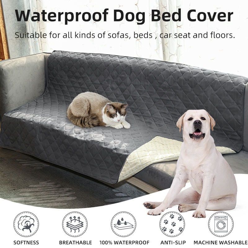 Luxury Removable Waterproof Dog Bed Cover Pet Blanket Dog Sheet