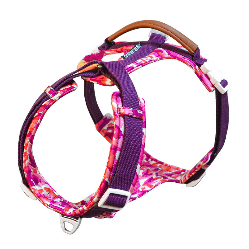 Nylon Large Dog Harness Lead Walking Set Pet Product Supplies Walk Bag