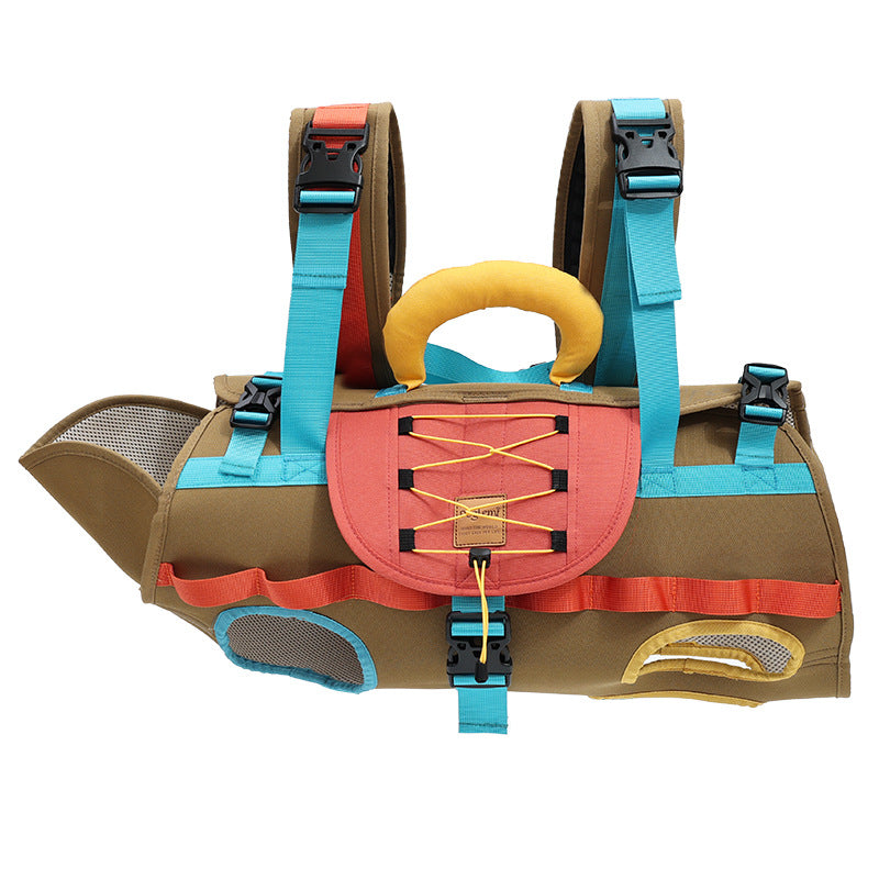 Multifunctional Large Dog Backpack Carrier Heavy Duty Pet Travel Backpack For Outdoor Trips & Hiking