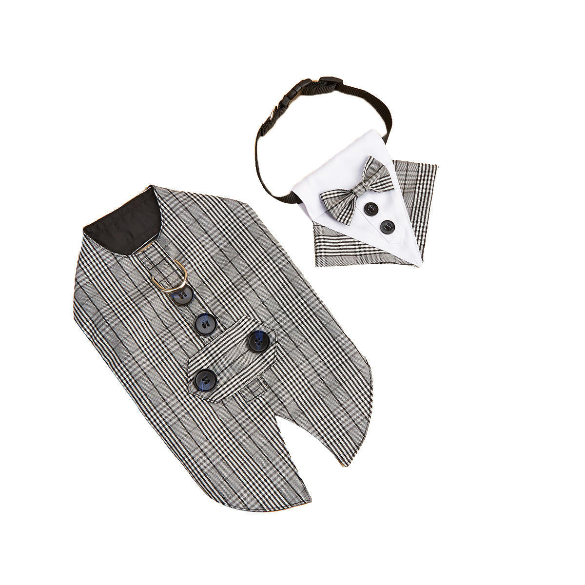 Formal Coats Pet British Wedding Apparels Puppy Costume Jackets with Suit Tuxedo Collar Sets