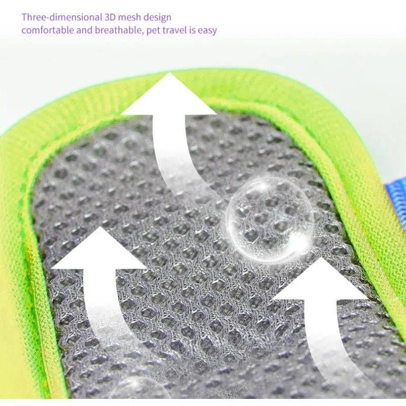 Dog Hand Holding Rope Chest Strap Suit Vest with Bag