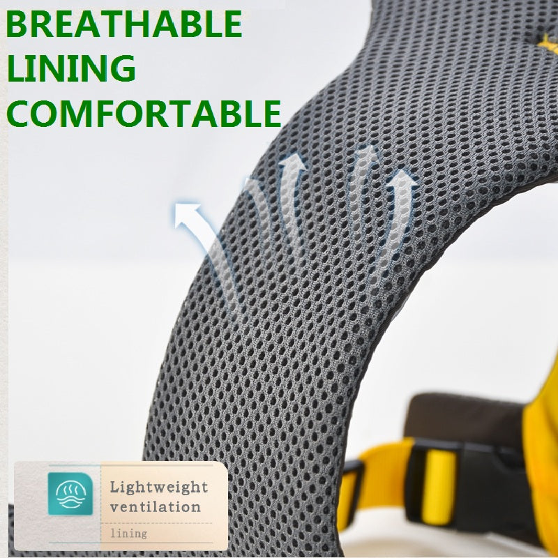 Nylon Dog Harness With Storage Bag Outdoor Adventure Safety Reflective Dog Vest