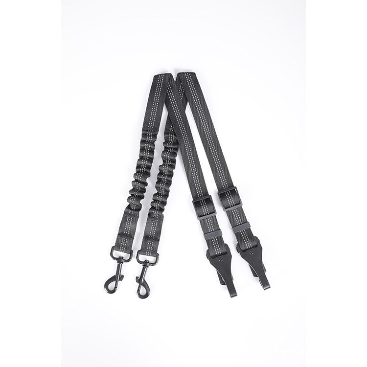 3 In 1 Pet Dog Car Seat Belt Reflective Adjustable Pet Seat Safety Traction Rope