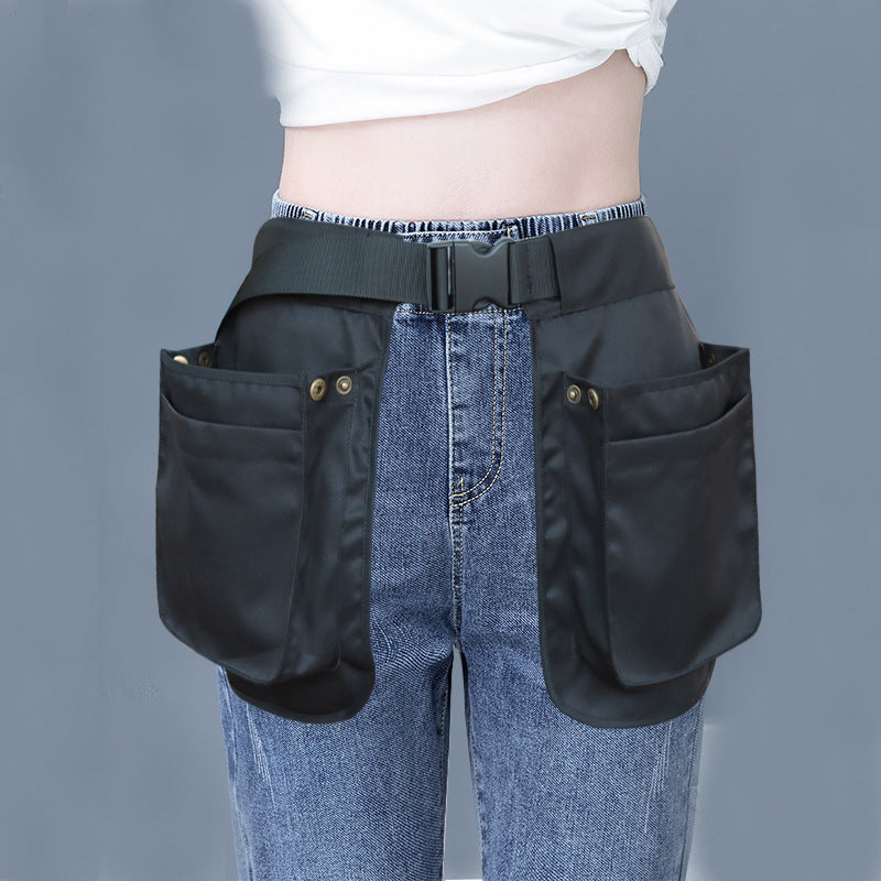 Portable Waist Tool Bag Adjustable Belt Apron Bag Multi-function Electrician Carpenter Tool Bag