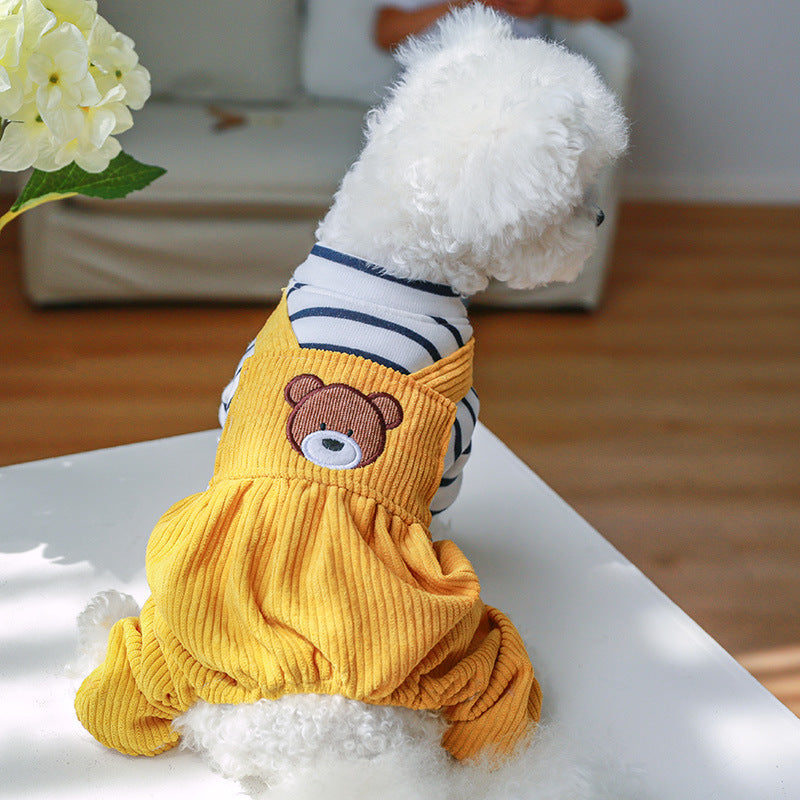 Dog Clothes Pet Clothing Autumn and Winter Casual Carrier Pants