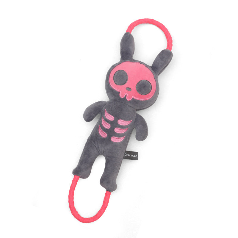 Squeaker Monster Pull Toy Interactive Vocal Toy