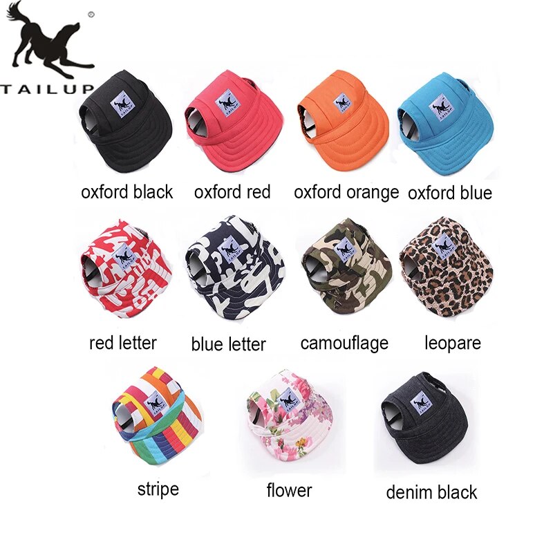Outdoor Pet Dog Sun Hat Travel Pet Baseball Cap