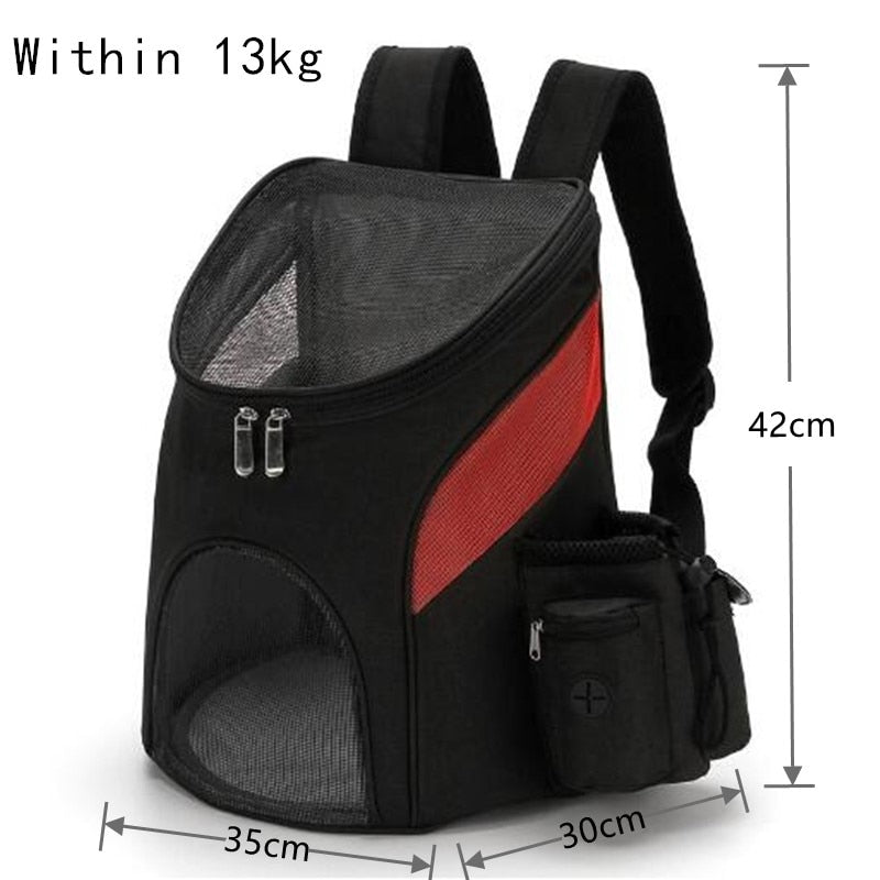 Foldable Pet Dog Travel Double Backpack For Pet Dog Travel