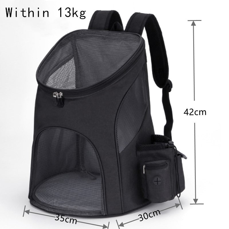 Foldable Pet Dog Travel Double Backpack For Pet Dog Travel