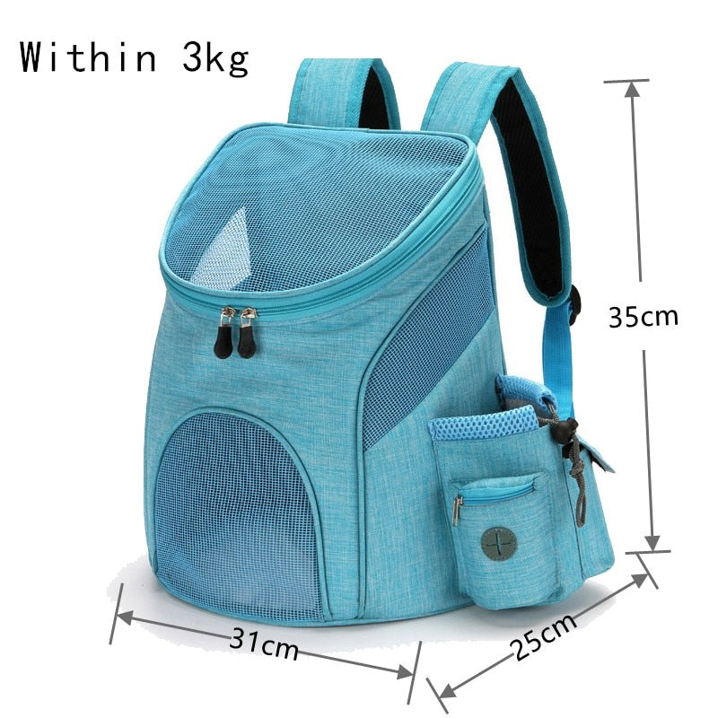 Foldable Pet Dog Travel Double Backpack For Pet Dog Travel