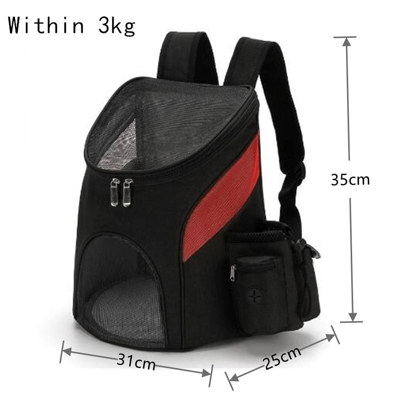 Foldable Pet Dog Travel Double Backpack For Pet Dog Travel