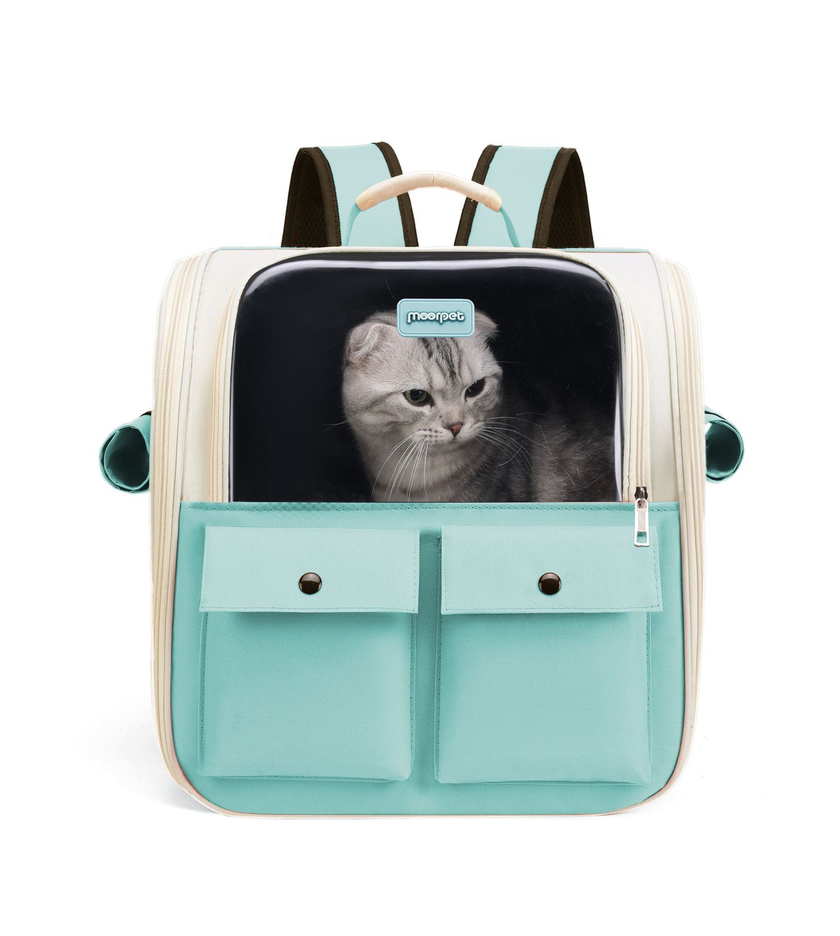Oxford Cat Cage Shaped Backpack Handbags Foldable Breathable Pet Trave Backpacks