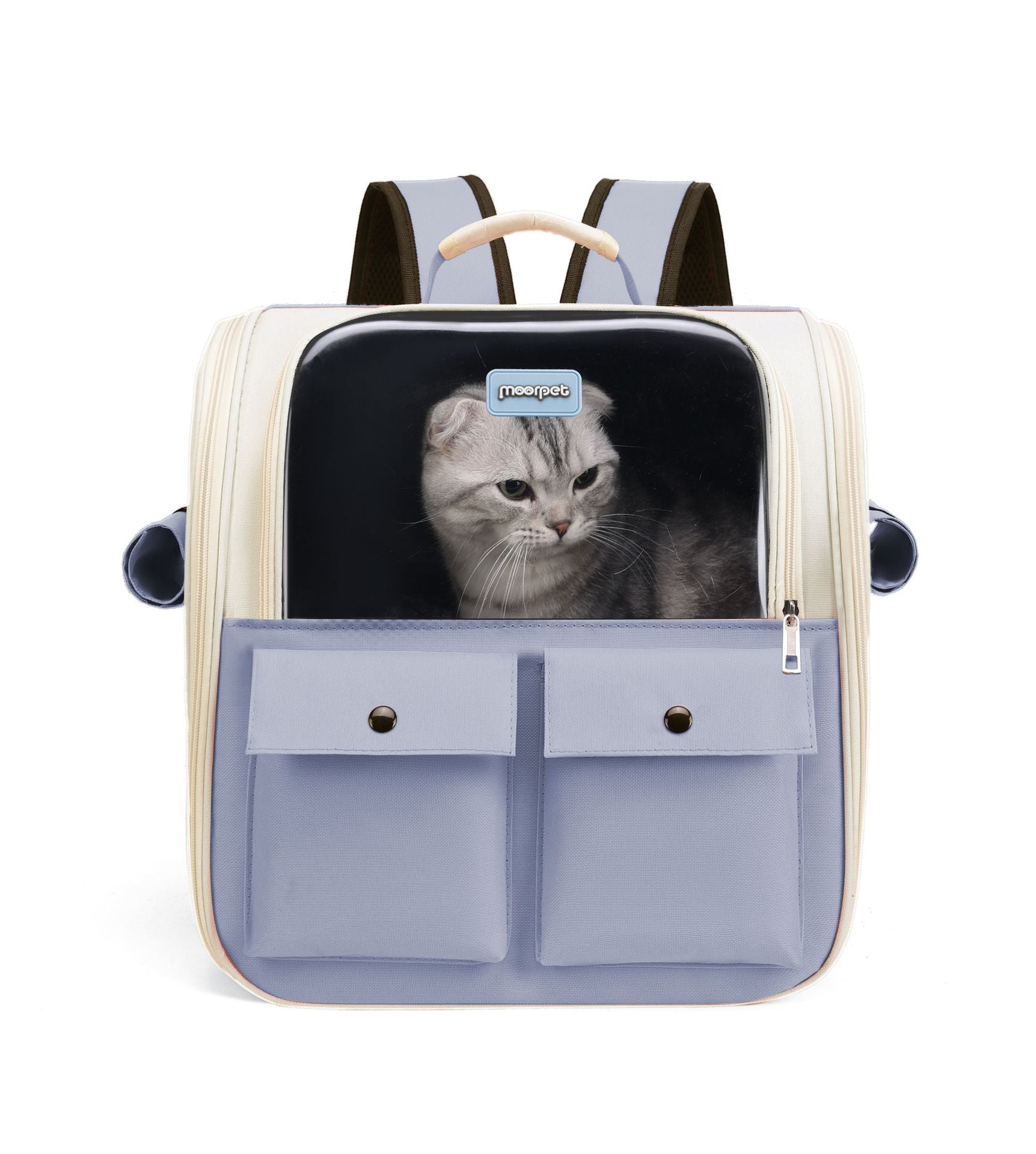 Oxford Cat Cage Shaped Backpack Handbags Foldable Breathable Pet Trave Backpacks