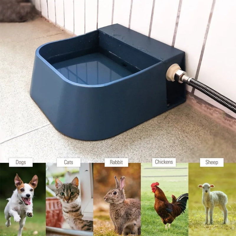 Pet Dog Bowl Float Waterer Automatic Water Reservoir Dog Bowl