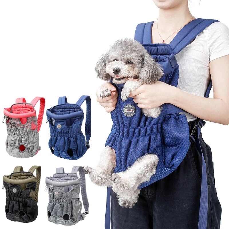 Pet Carrier Backpack Adjustable Pet Front Cat Dog Carrier Mesh Pet Packback