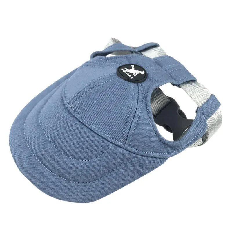 Pet Dog Sunshade Cap Dog Hat Outdoor Baseball Cap Canvas Small Dog Sunscreen