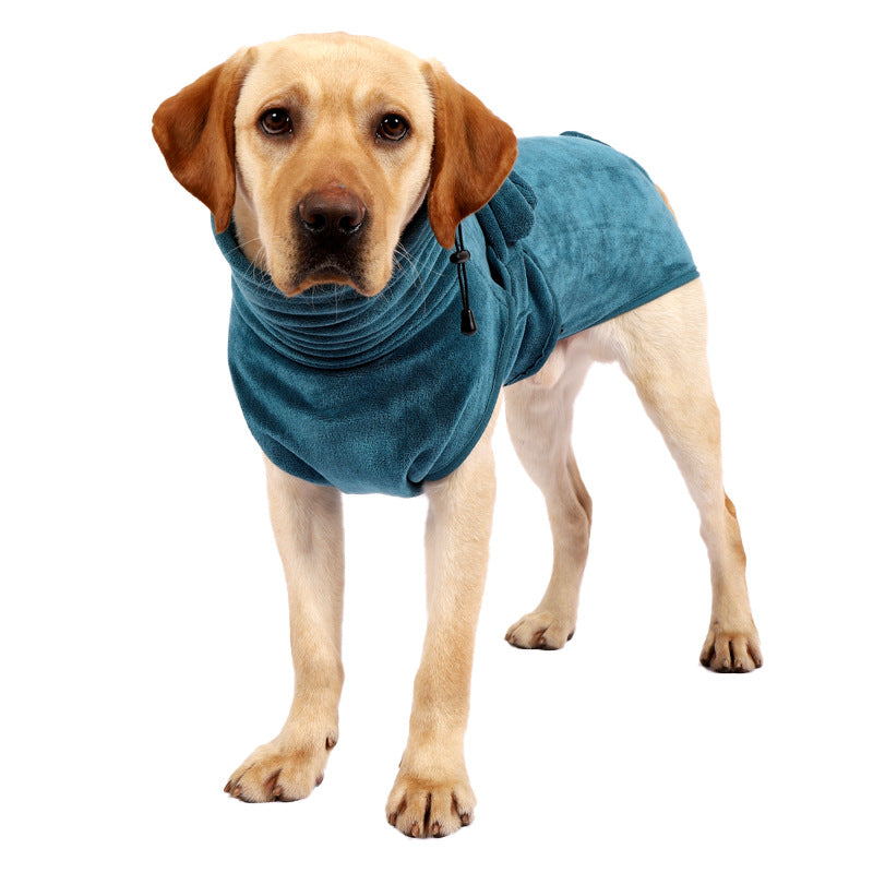 Pet Dog Bathrobe Oversized Super Absorbent Cotton Dog Drying Bathrobe Towel