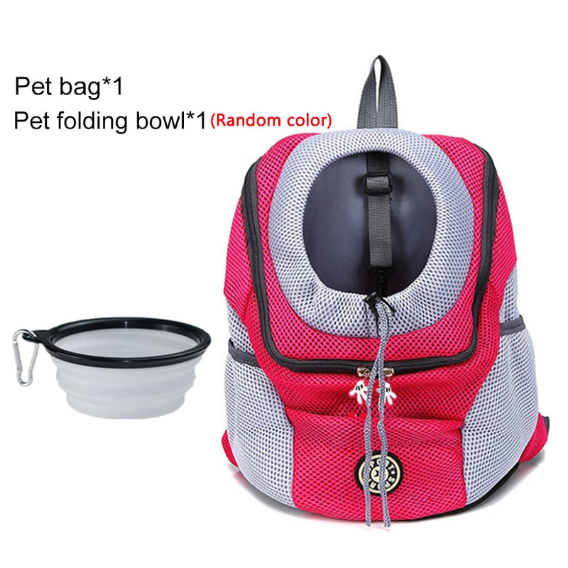 Portable Dog Carrier Bag Double Shoulder Travel Carrier For Dogs Travel Set