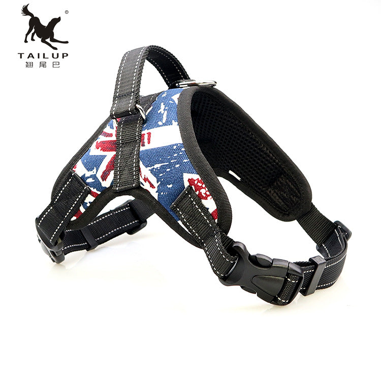 Dog Harness Outdoor Adjustables Pet Vest For Dogs Walking Training