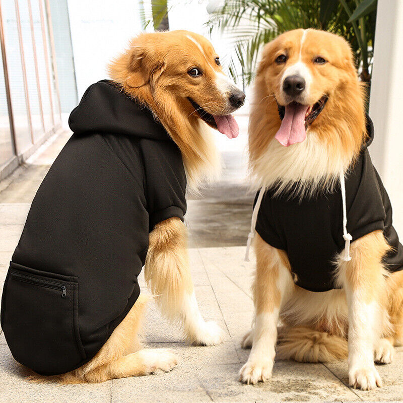 Pet Dog Hoodie Clothes Hooded Jacket Coat Windproof Apparel With Zipper