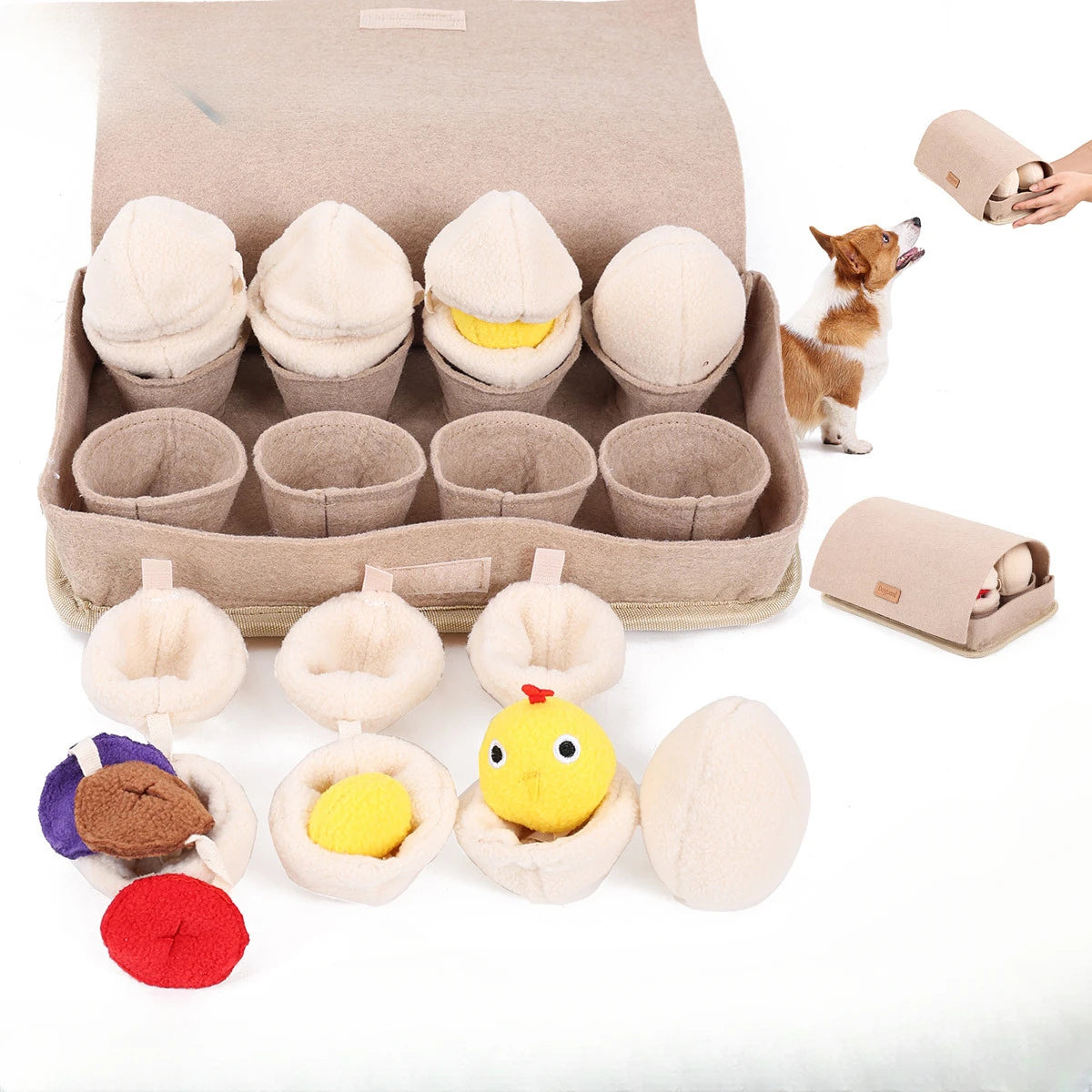 Pet Dog Toy Egg Blind Box Sniffing Dog Toy Dogs Slow Feeding Mat