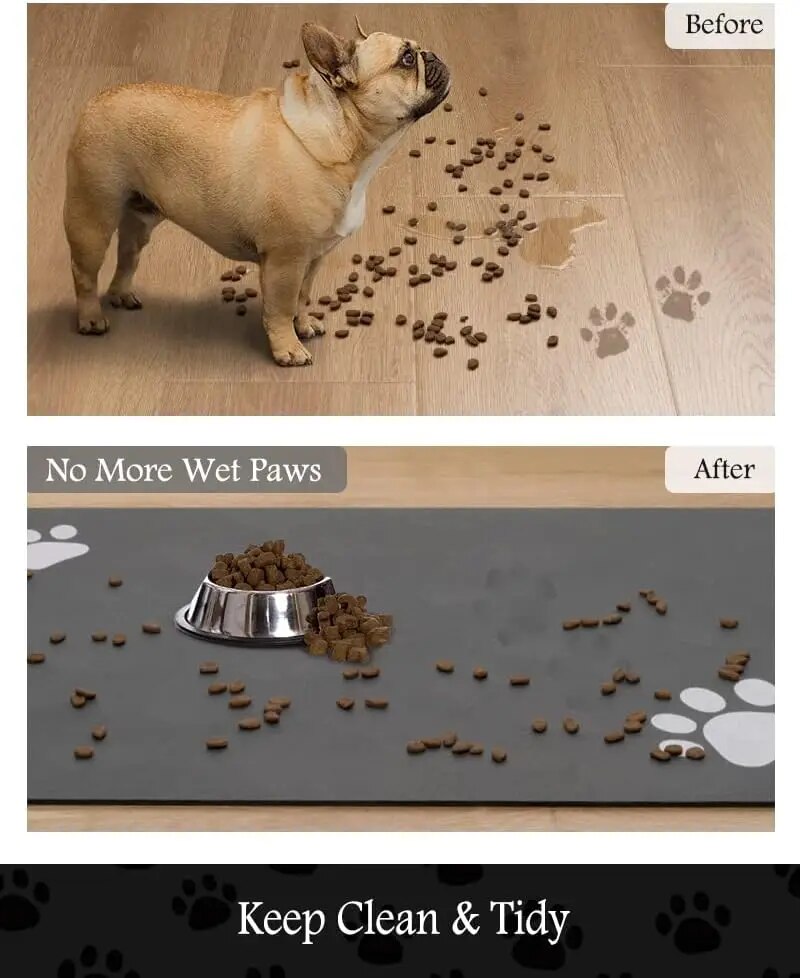 Pet Feeding Mat Absorbent Dog Mat