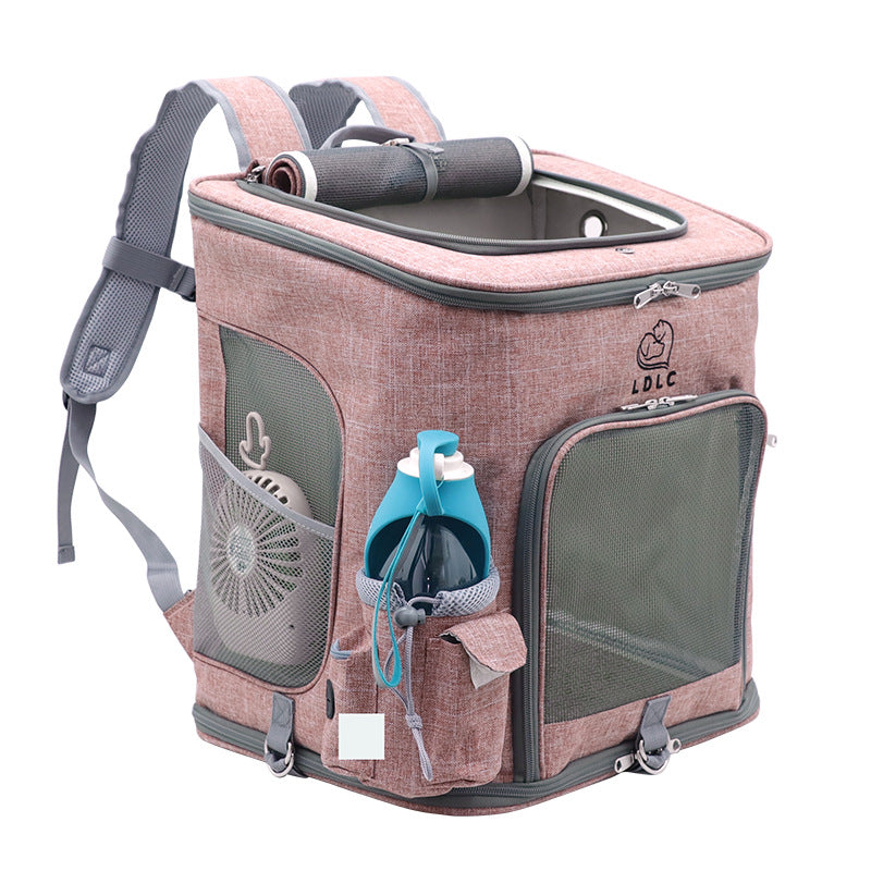 Pet Go Out Backpack Foldable Cat Dog Luggage Travel Bag Detachable Cat Backpacks