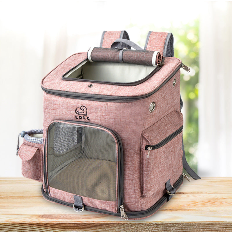 Pet Go Out Backpack Foldable Cat Dog Luggage Travel Bag Detachable Cat Backpacks