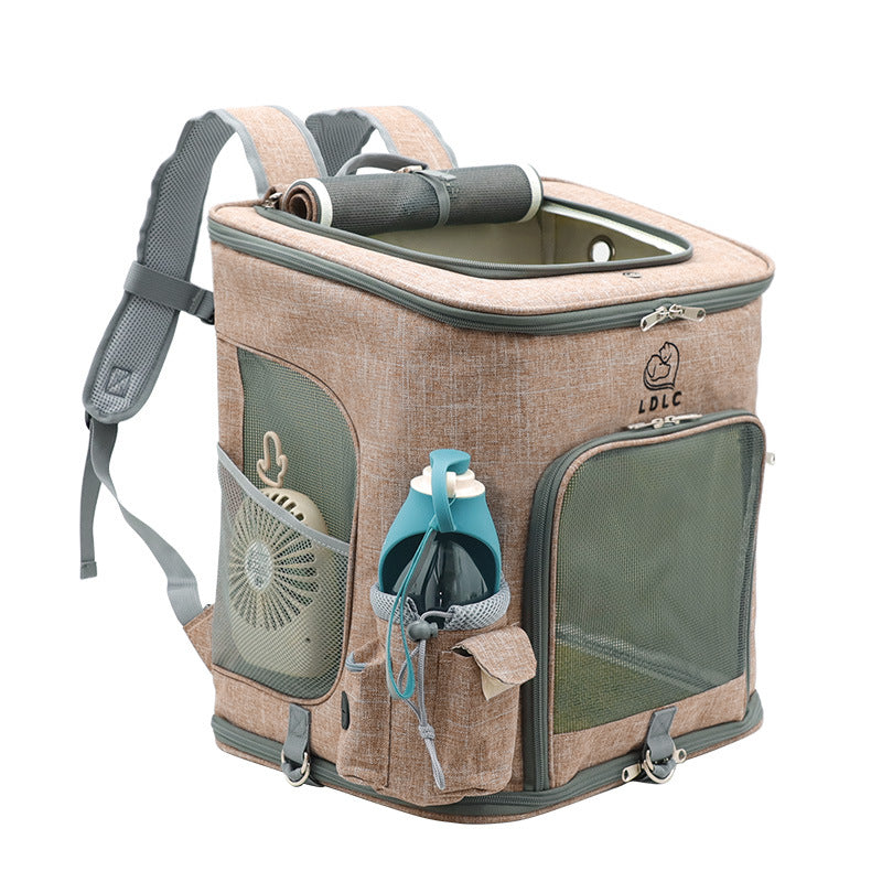 Pet Go Out Backpack Foldable Cat Dog Luggage Travel Bag Detachable Cat Backpacks