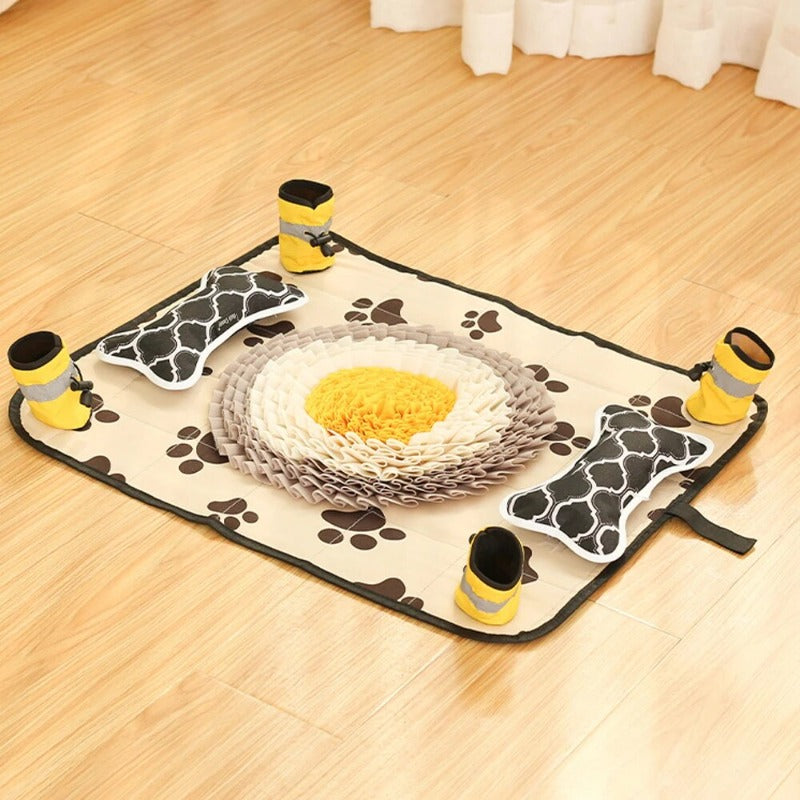 Pet Sniffing Mat Puzzle Hhiding Food Training Olfactory Mat