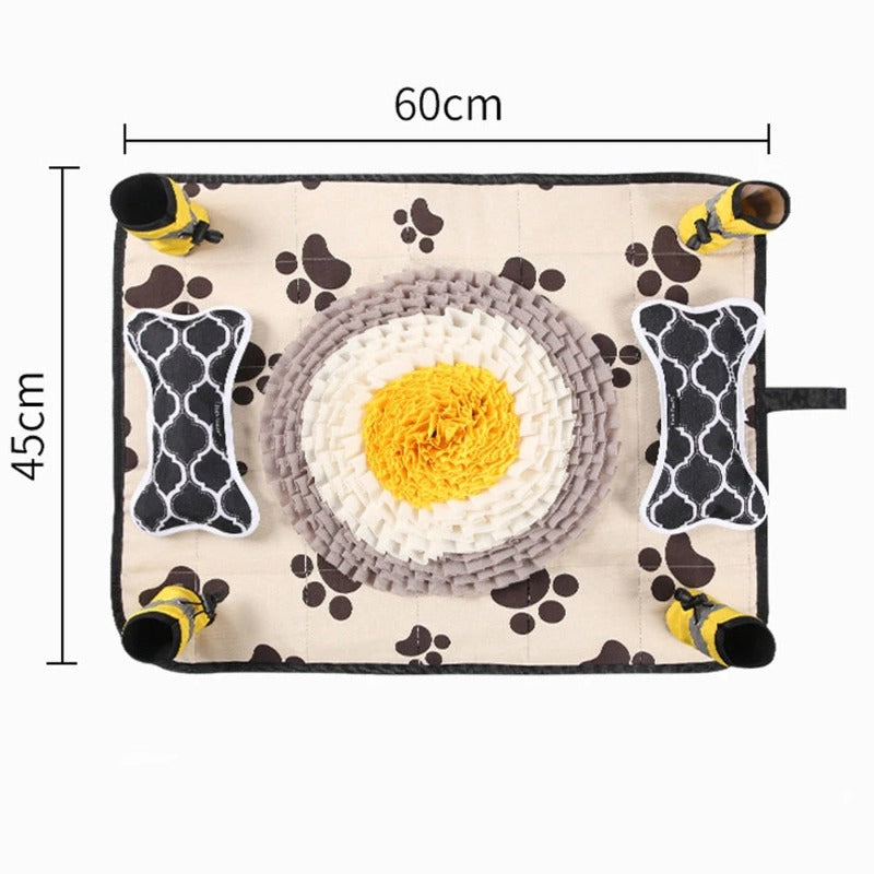 Pet Sniffing Mat Puzzle Hhiding Food Training Olfactory Mat