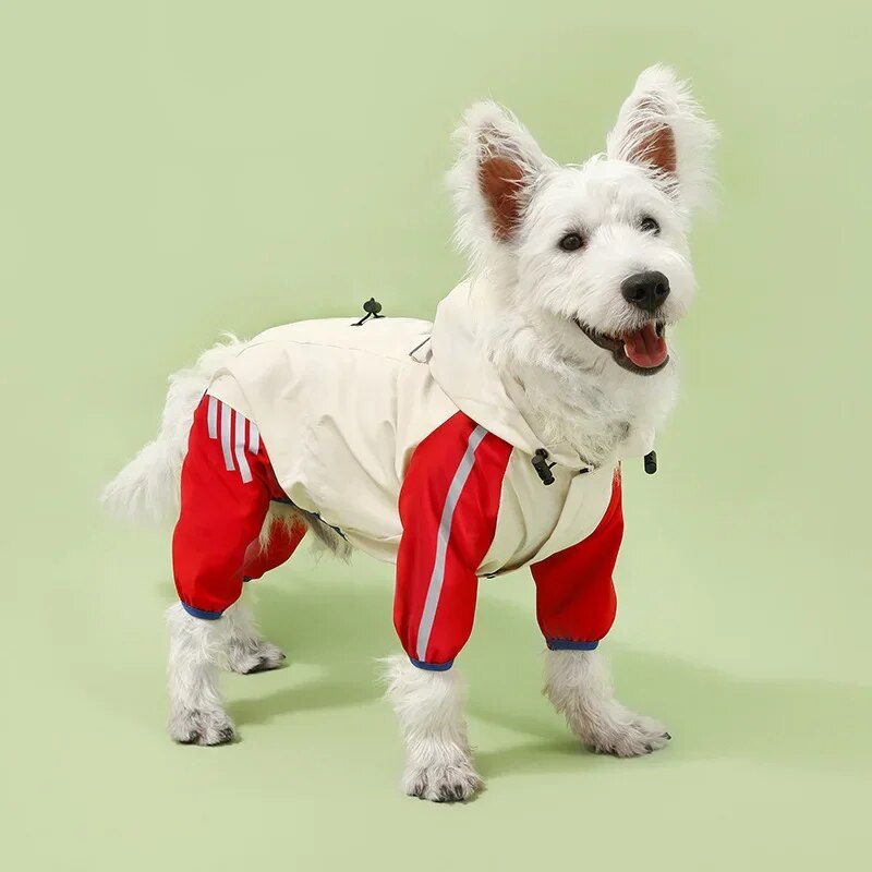 Autumn and Winter Warm Windproof Dog Raincoats Pet Assault Suits